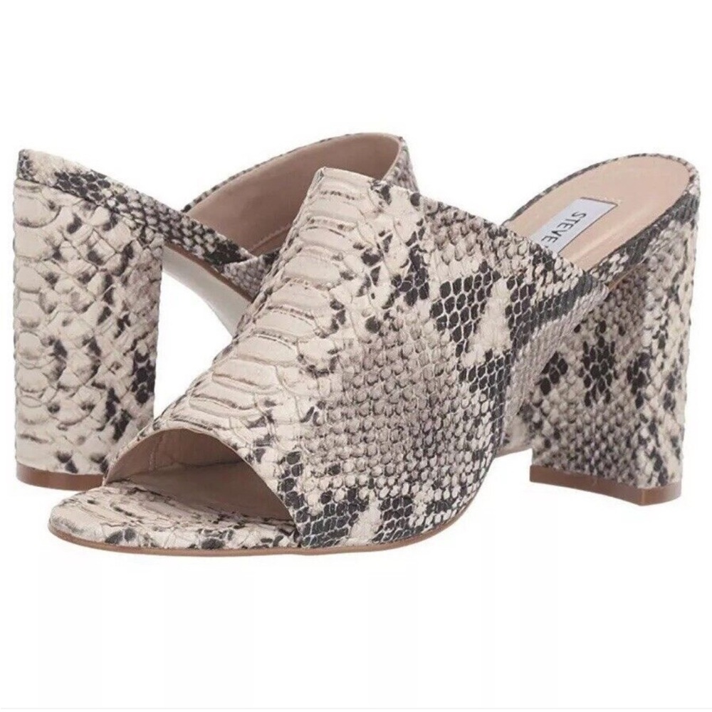 Steve Madden Women’s Esmeralda Natural Snake Sandals